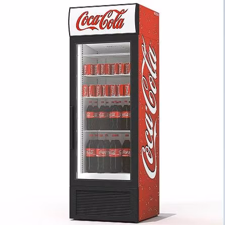 Commercial Display Refrigerator Double Glass Door Beer Fridge Cooler and Drink Beverage Chiller