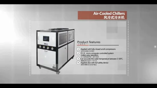 Gainjoys Hot Sale Plastic Processing Industry CE Standard Air Cooled Chiller Industrial Water Chiller Machine